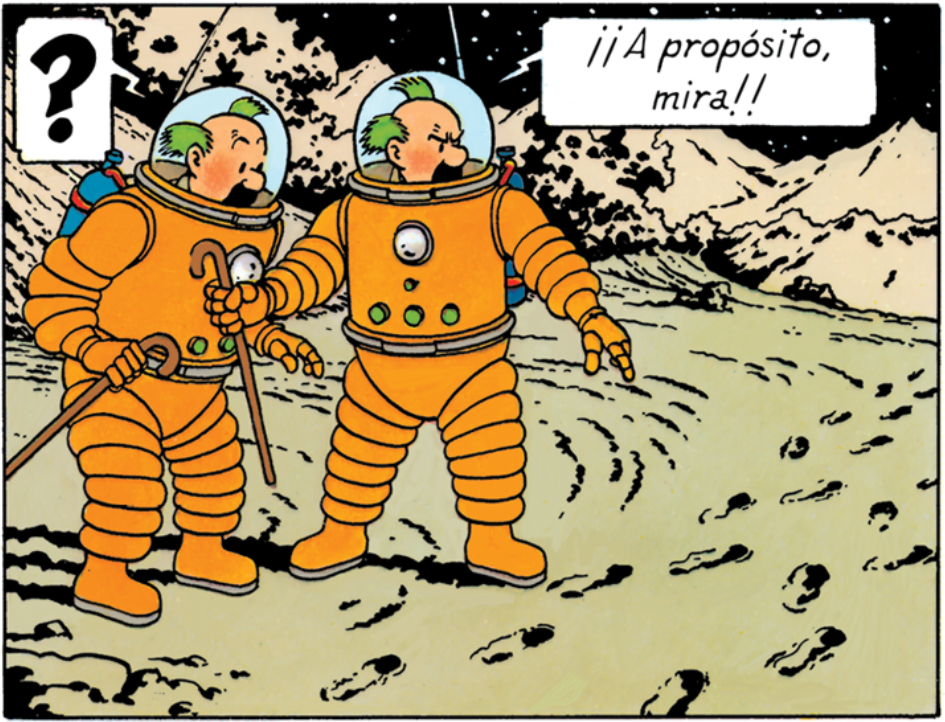 Les Dupondt sur la Lune dans On a marché sur la Lune